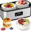 Amazon : $49.98 ($69.99) Yogurt Maker with Two Containers, Yogurt Maker Machine with Adjustable Temperature & Time Control, Automatic Shut-Off & Constant Temper for Homemade Probiotic Yogurt, Promoting Gut Health