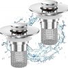 Amazon: $6.48 ($13.59) Sink Stopper Hair Catcher,(2PCS) Pop-up Sink Drain Strainer