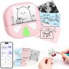 Amazon : $8.99 ($22.99)  Mini Sticker Printer Thermal Sticker Maker Machine,Bluetooth Print Pods for Kids Teens Gifts,Pocket Printpod Portable Impresora for Phone,Note Buddy,Photo,Custom Sticker,Scrapbook-Pink