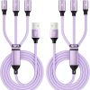 Amazon:  $4.94 ($9.99)  Multi Charging Cable(2Pack 4FT), 3 in 1 USB Charging Cable