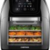 Amazon : $79.90 ($139.99) CHEFMAN Multifunctional Digital Air Fryer+ Rotisserie, Dehydrator, Convection Oven, 17 Touch Screen Presets Fry, Roast, Dehydrate, Bake, XL 10L Family Size, Auto Shutoff, Large Easy-View Window, Black