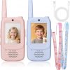 Amazon: $9.99 ($29.99) 2 Pk Video Walkie Talkies for Kids, Rechargeable 6-in-1 Video Calling