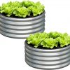 Amazon:  $25.99 ($39.99) 2x2x1ft(2 Pack) Galvanized Round Raised Garden Bed