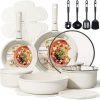 Amazon : $49.97 ($79.99)  CAROTE 19pcs Pots and Pans Set, Nonstick Cookware Set Detachable Handle, Induction Kitchen Cookware Sets Non Stick with Removable Handle, RV Cookware Set, Oven Safe