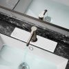 Amazon : $9.99 ($15.99) DK177 Faucet Mat for Kitchen Sink - Water Absorbing Stone Tray for Sink, Painted Wood Fast-Drying Faucet Mat, Faucet Splash Guard for Bathroom Counter (White, 15.8'' x 4'')