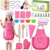 Amazon : $12.99 ($13.99) LovesTown Kids Cooking and Baking Sets, 32PCS Pretend Play Toys for Toddler Dress Up Clothes Birthday for Girls