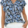 Amazon : $14.99 ($24.99) GRACE KARIN 2026 Boho Tops for Women Dressy Casual,Ruffle Sleeve Chiffon Blouses Work Shirts,V Neck Summer Fashion Clothes