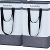 Amazon:$13.49 ($26.99)FairyHaus Laundry Basket 100L, 2Pack Laundry Hamper with Easy Carry Handles, Collapsible Laundry Baskets Hampers for Bathroom Clothes Storage Black