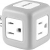 Amazon :$3.99 ($4.99)Philips 3-Outlet Extender, Surge Protector, Charging Station, Grounded Wall Tap, 3-Prong, Space Saving Design, Gray, SPP3002GR/37