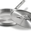 Amazon: $18.04 ($29.99) Stainless Steel Frying Pan 12 Inch with Lid, Fully Clad Tri-Ply
