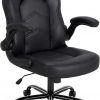 Amazon : $66.97 ($79.99)  DUMOS Ergonomic Computer Gaming Chair - Home Office Desk with PU Leather Lumbar Support, Height Adjustable Big and Tall Video Game with Flip-up Armrest, Swivel Wheels for Adults, Black