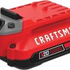 Amazon : $49.89 ($99.00) CRAFTSMAN V20 Battery, 2.0 Ah, Lithium Ion Battery (CMCB202)