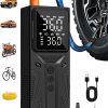 Amazon : $11.39 ($34.99)  AIRSURE Tire Inflator Portable Air Compressor, High-Speed 150PSI Cordless Air Pump for Car Tires with Powerful Battery, Auto Shut-Off - Portable Tire Pump for Car, Bike, Motorcycle and Balls