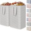 Amazon:  $11.99 ($19.99) 2 Pack Laundry Basket 80L Each, Collapsible Clothes Hamper