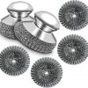Amazon:   $6.99 ($7.99) Stainless Steel Scrubber with Handle