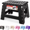 Amazon: $9.99 ($14.99) Folding Step Stool 9” Tall Kids Step Stool Holds Up to 300 lb Plastic