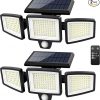 Amazon: $13.71 ($43.99) 2pk Solar Outdoor Lights 2500LM 210 LED Security Lights w/ Remote Control